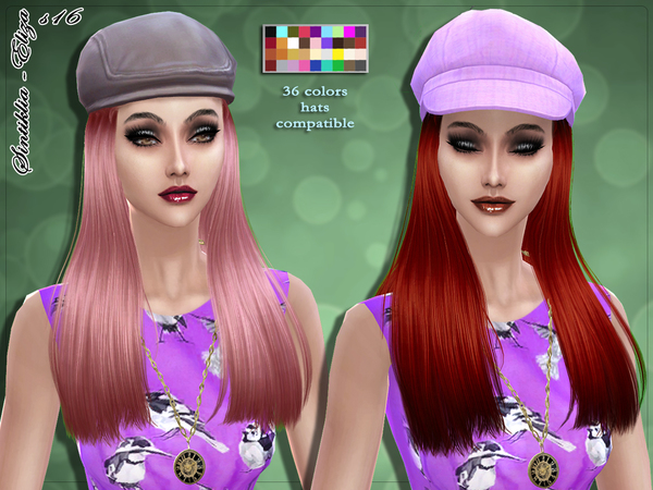 Sims 4 Hair s16 Eliza by SintikliaSims at TSR
