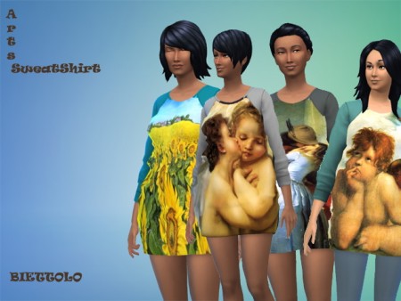 Arts SweatShirts by Biettolo at The Sims Lover