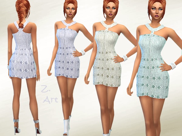 Sims 4 Summer Linen dress by Zuckerschnute20 at TSR