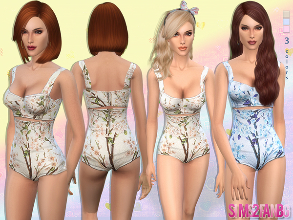 Sims 4 Designer summer outfit by sims2fanbg at TSR