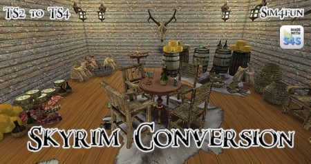 TS2 to TS4 Skyrim Conversion Pack 01 by Sim4fun at Sims Fans