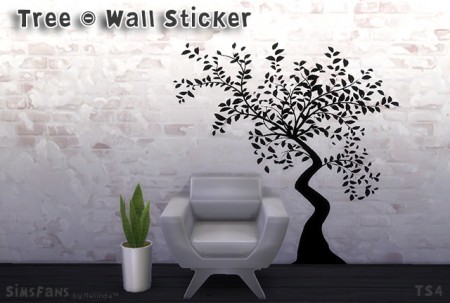 Tree Wall Sticker by Melinda at Sims Fans
