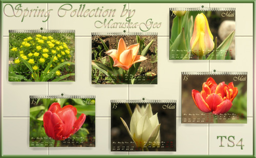 Sims 4 Spring Collection Calendar at Maruska Geo