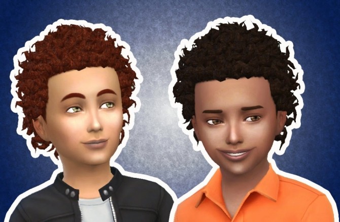 Sims 4 Close Curls for Boys at My Stuff