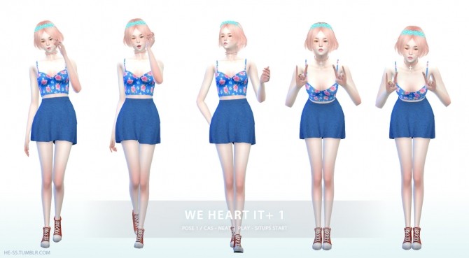 Sims 4 WE HEART IT+ 1,2 CAS&PLAY at HESS