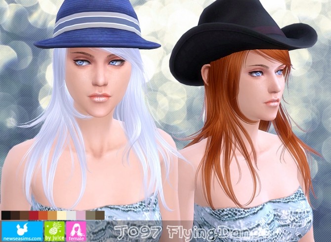 Sims 4 J097 Flying Dance hair (Pay) at Newsea Sims 4