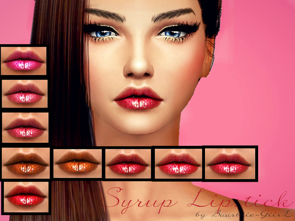 Sims 4 Syrup Lipstick by Baarbiie GiirL at TSR