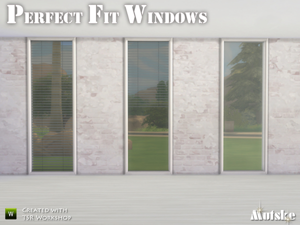 Sims 4 Perfect Fit Windows by mutske at TSR