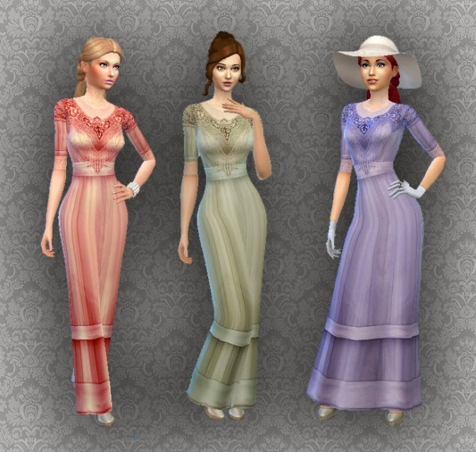 Edwardian Fashion 02 Conversion at My Stuff » Sims 4 Updates