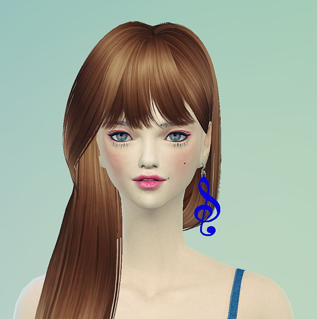 Sims 4 G clef earrings at Marigold