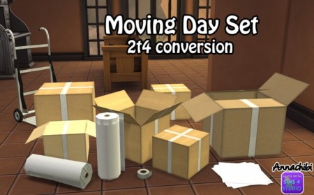 Moving Day Set by mustluvcatz converted at Annachibi’s Sims