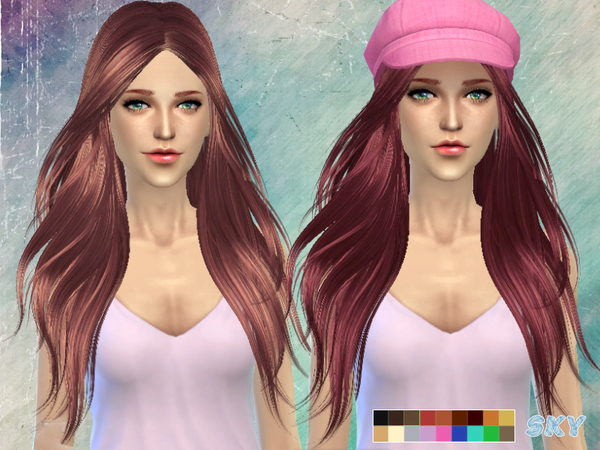 Sims 4 Hair 194 by Skysims at TSR