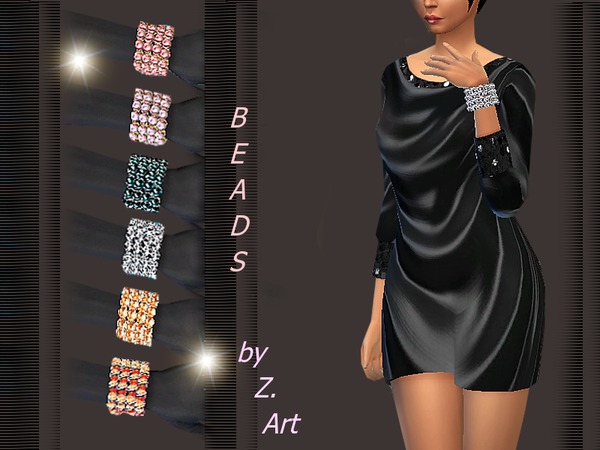Sims 4 Colorful Beads by Zuckerschnute20 at TSR