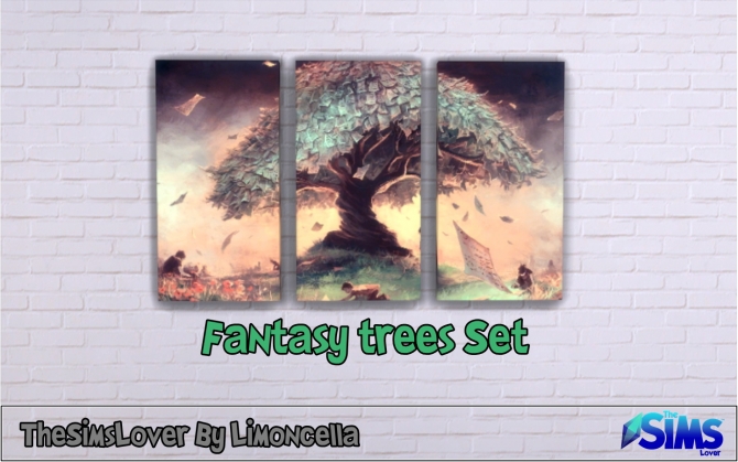 Fantasy Trees Set by Limoncella at The Sims Lover » Sims 4 Updates