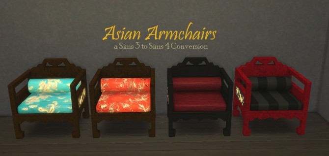 Sims 4 Asian Living Set at Leander Belgraves