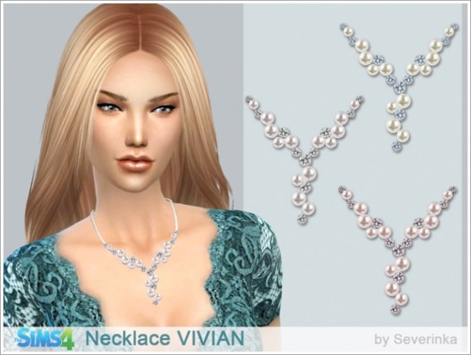 Vivian Necklace At Sims By Severinka Sims 4 Updates