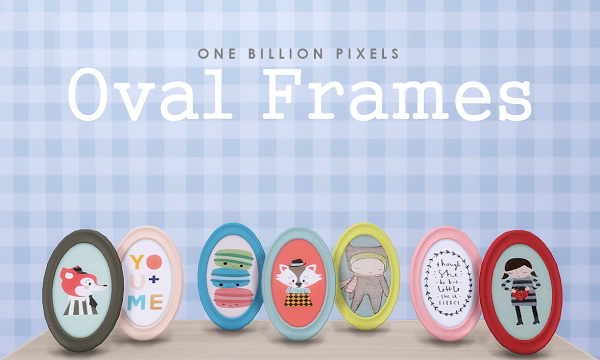 Sims 4 Oval Frames at One Billion Pixels