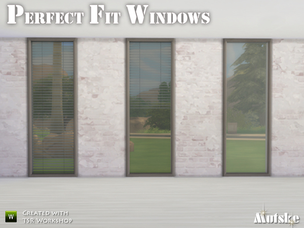 Sims 4 Perfect Fit Windows by mutske at TSR