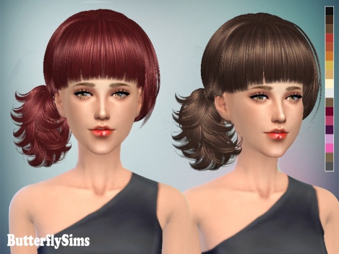 Sims 4 B fly hair 074 (Pay) by YOYO at Butterfly Sims