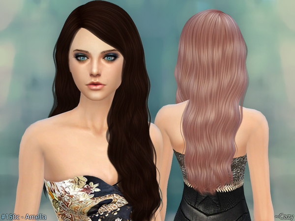 Sims 4 Amelia Hair by Cazy at TSR