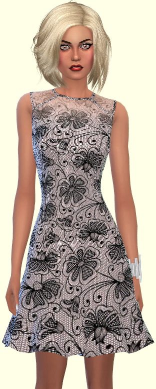 Sims 4 Luxury Party Dress Lace at Annett’s Sims 4 Welt