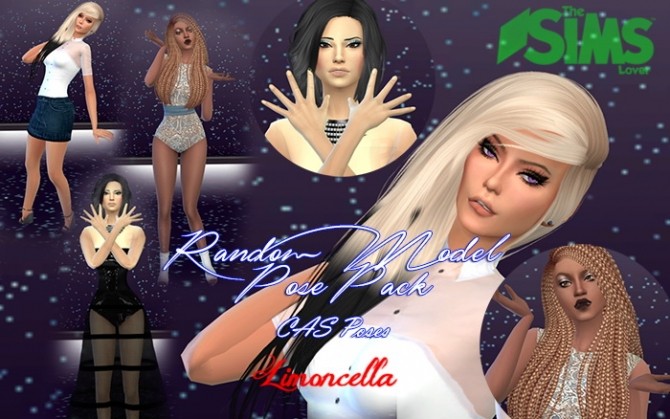 Sims 4 Random Model Pose Pack by Limoncella at The Sims Lover