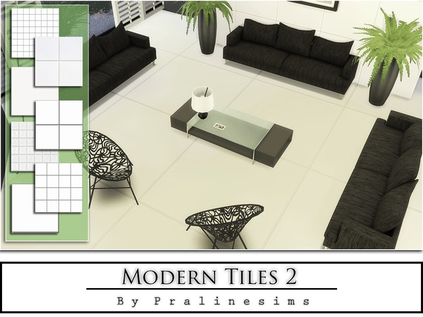 Sims 4 Modern Tiles 2 by Pralinesims at TSR