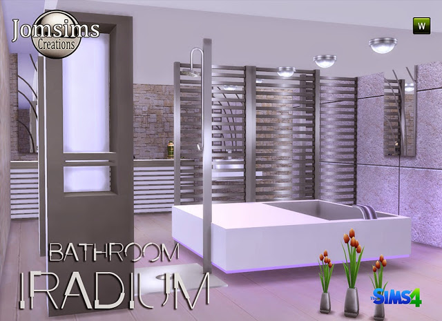 Sims 4 Iradium bathroom at Jomsims Creations