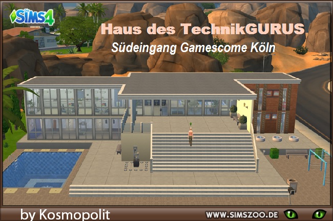 Sims 4 TechnikGurus house by Kosmopolit at Blacky’s Sims Zoo