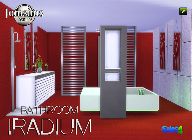 Sims 4 Iradium bathroom at Jomsims Creations