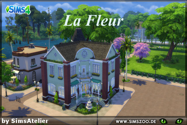 Sims 4 La Fleur house by SimsAtelier at Blacky’s Sims Zoo
