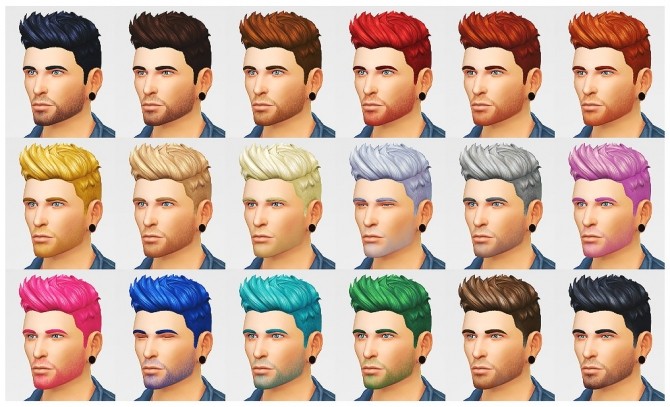 Sims 4 Heart Breaker hair edit at LumiaLover Sims