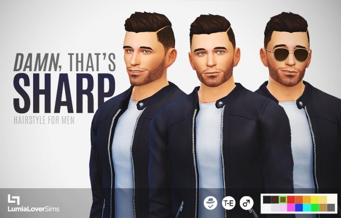 Sims 4 Damn Thats Sharp Hair at LumiaLover Sims