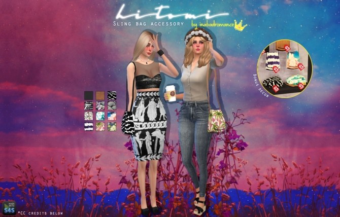 Sims 4 Hitomi accessory and deco bag at In a bad Romance