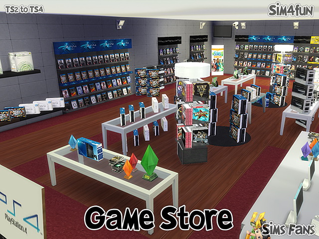 Sims 4 TS2 to TS4 Game Store by Sim4fun at Sims Fans