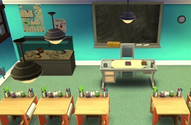 Sims 4 School chalkboard recolors by nightstar at Mod The Sims
