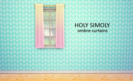 Holy Simoly’s Simple elegant curtains 8 ombre recolors at Lina Cherie