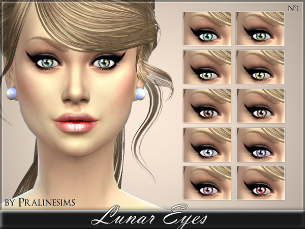 Sims 4 Lunar Eyes by Pralinesims at TSR