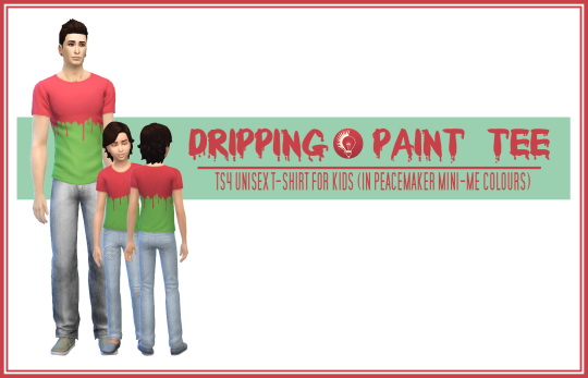 Sims 4 Dripping paint tee at Jorgha Haq