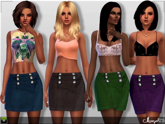 Sims 4 Liliana Skirt by Margie at Sims Addictions