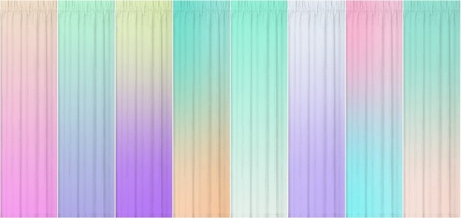 Sims 4 Holy Simolys Simple elegant curtains 8 ombre recolors at Lina Cherie