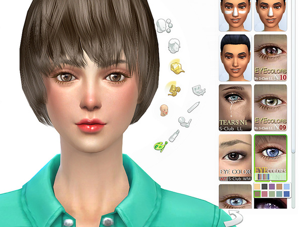 Sims 4 Eyecolors 11 by S Club LL at TSR