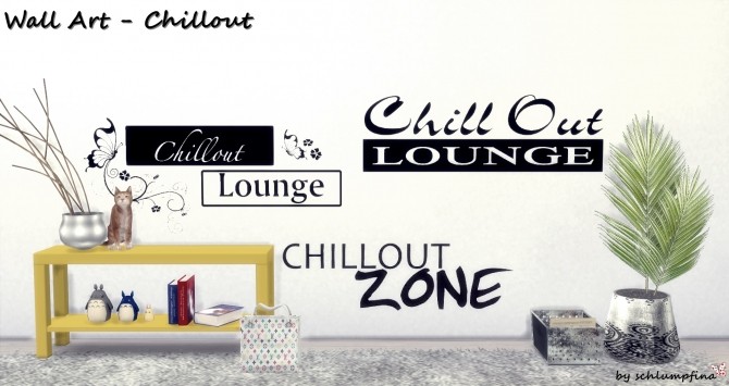 Sims 4 Chillout Wall Art by schlumpfina at My Fabulous Sims