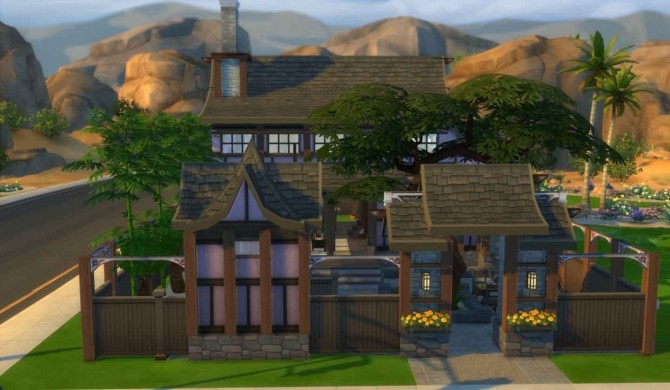Sims 4 Japanese Cottage by Zagy at Mod The Sims