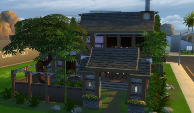 Sims 4 Japanese Cottage by Zagy at Mod The Sims