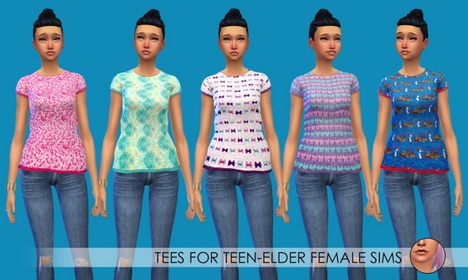 Sims 4 Button Up Blouses and t shirts at Erica Loves Sims