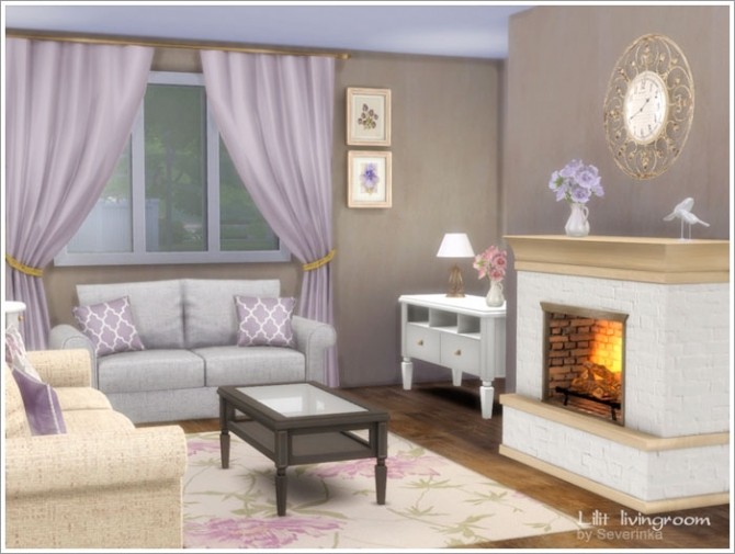 Sims 4 Lilit livingroom at Sims by Severinka