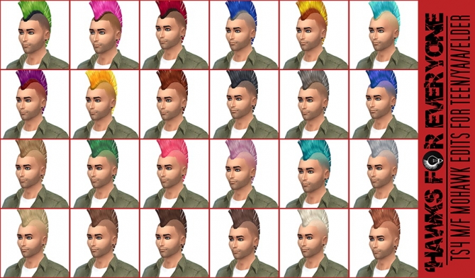 Mohawk Sims4 Mohawk conversion at Jorgha Haq » Sims 4 Updates