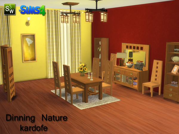 Sims 4 Nature dinningroom by kardofe at TSR