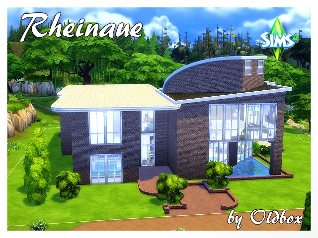Sims 4 Rheinaue house by Oldbox at All 4 Sims